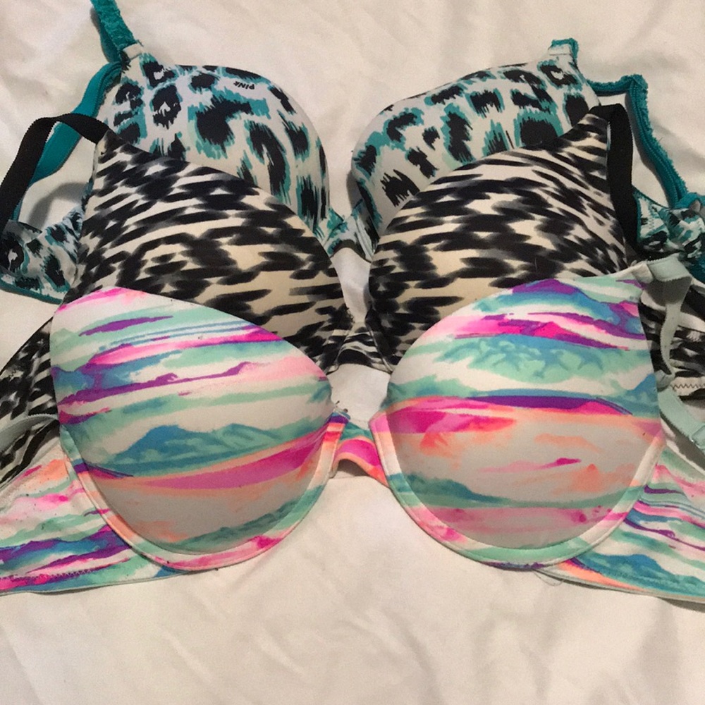 34C Pink V.S bras